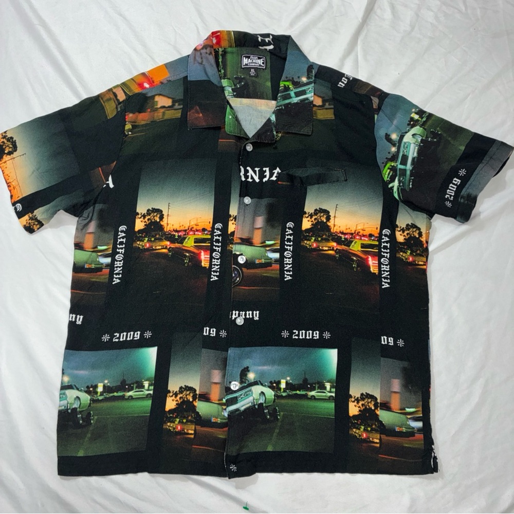 Loser Machine California lowrider Button Down Shirt XL